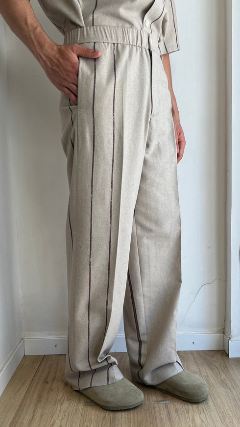 PANTALONE IN LINO